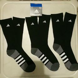 Men's adidas Socks 3 Pairs, 7-9 Shoe Size