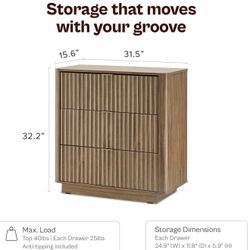 Mid-Century Modern Mopio 3-drawer dresser