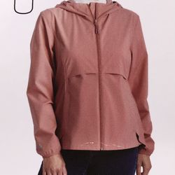 Gerry Ladies Foldable Waterproof Jacket, Packable Bag Included//Pink S