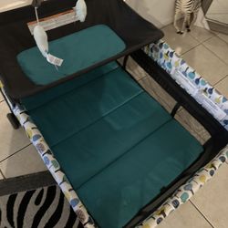 Portable Baby Playpen With Detachable Bassinet And Changing Table 