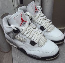 Jordan 4 white cement 10