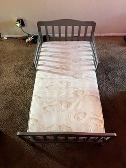 Gray Toddler bed