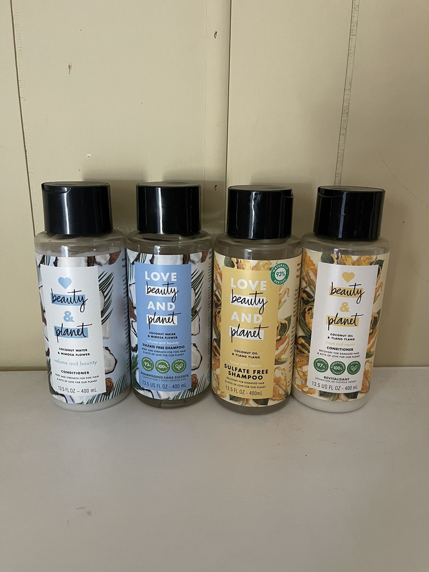 Love Beauty And Planet Shampoo And Conditioner