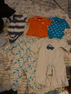 3 playeras 3 mamelucos 6-9 meses