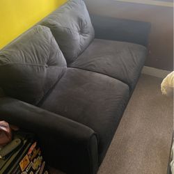 Super Clean And Comfy Black Sofa