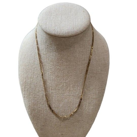 Vintage Gold Toned Figaro Link Chain
