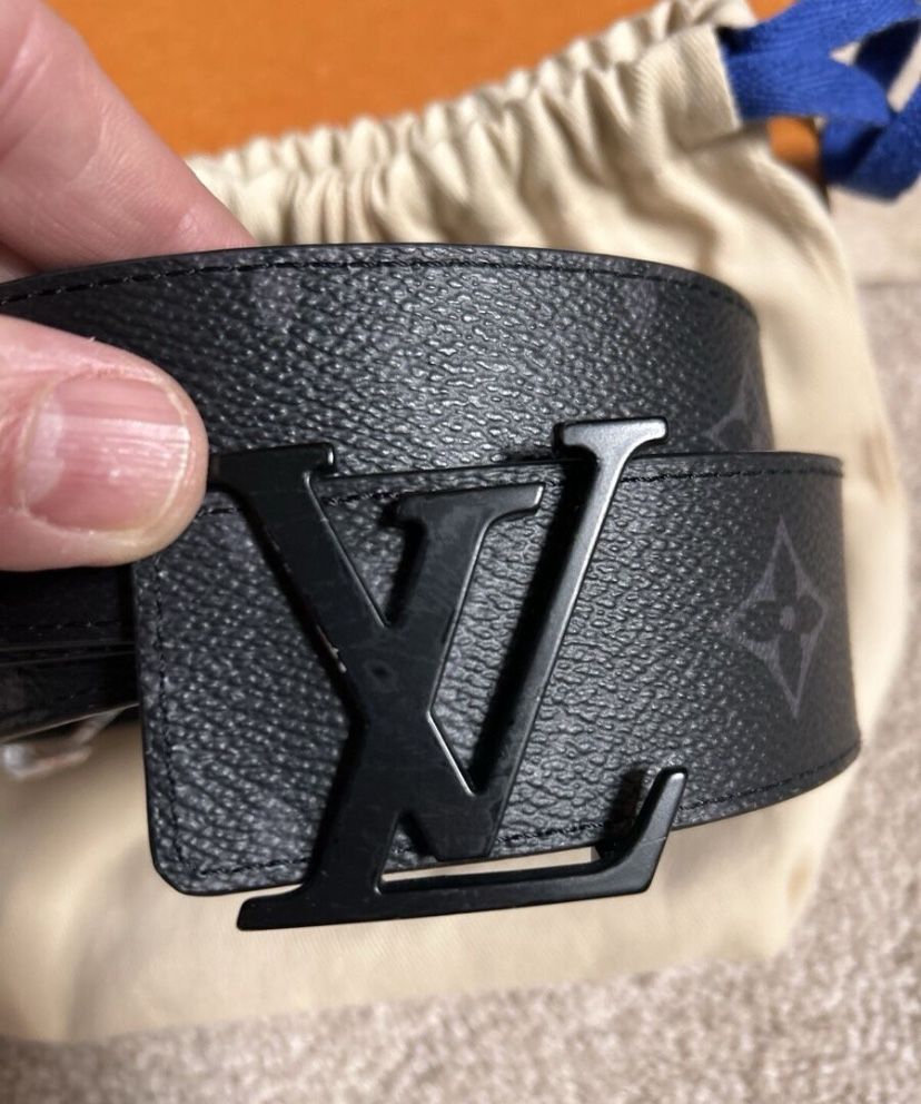 Louis Vuitton Monogram Eclipse Belt – Unisex, With Dust Bag