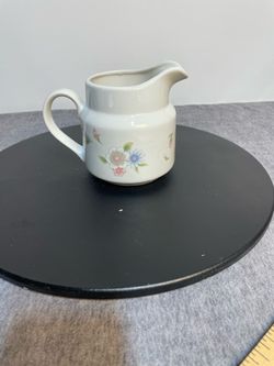 Porcelain Creamer with Floral Pattern
