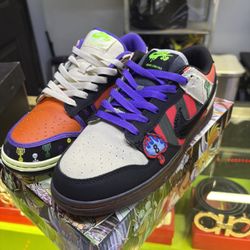 Size-8.5 Nike SB Dunk Low Halloween Custom Sneakers