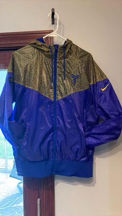 Nike Blue Gold KOBE BRYANT Zip Up Windbreaker