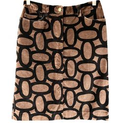 Boden Geo Print Velvet Skirt, Size 4/S