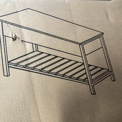 Bench With Shoe Shelf 