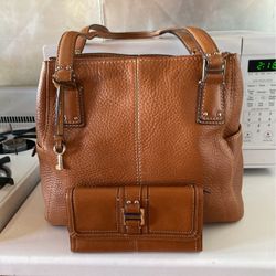 Fossil Handbag and Clutch Wallet