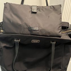 Kate Spade ♠️ New York Diaper Bag In Black Or Used As Weekend Euc Dawn Model