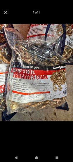 Truckers 70 grade 20ft long Tow chains with hooks