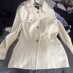 Cream Trench Coat 