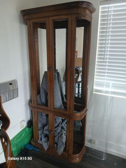 Antique curio cabinet