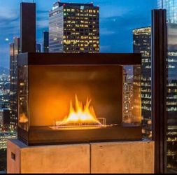 Lovinflame Freestanding Ethanol-Free Fuel Vent-Free Fireplace