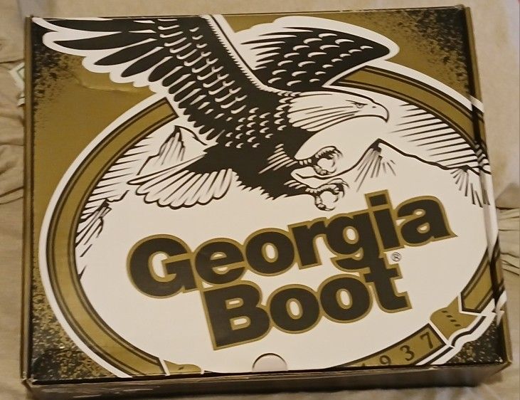 Brand New Brown  Georgia  Steel Toe Boots Men 9M/EU 42/ UK8