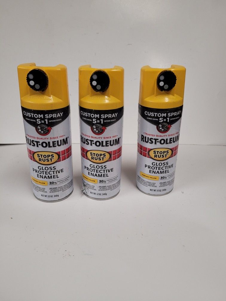 Rust-oleum 5-in-1 Custom Spray in Sunburst Yellow