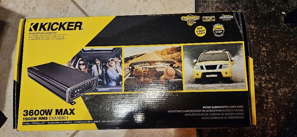 Kicker CXA1800.1 1800-Watt Mono Class D Subwoofer Amplifier