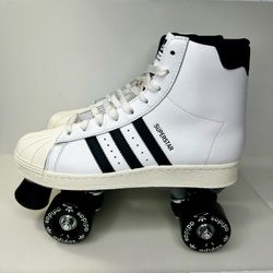 Adidas Women’s Size 8.5 - Adidas Superstar 82 Skate White Black Brand New Open Box