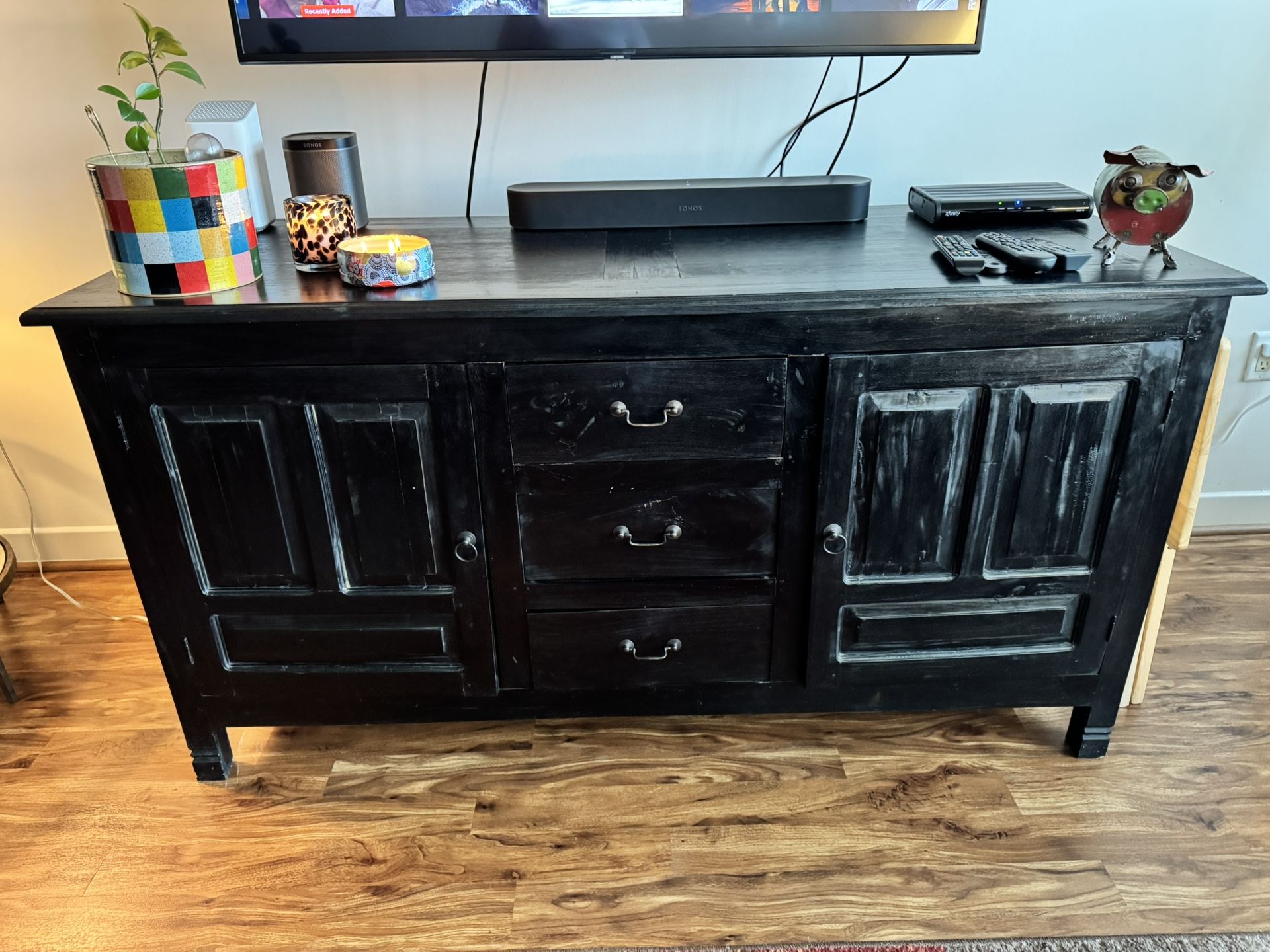 TV Media Console (Storage Cabinet) Espresso Color