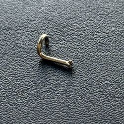 14K Gold Diamond Nose Screw Ring - Tiny Sparkle!