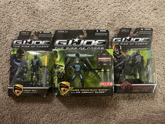 GI Joe Rise Of The Cobra Sealed 3 Toy Lot