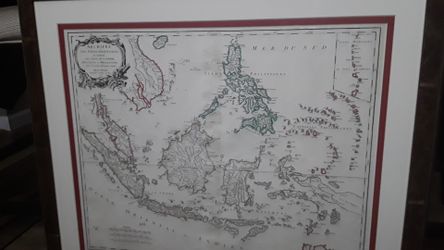 1750 map of East Indies Philippines
