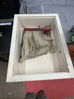 Vintage Elkhart Fire House With Case And Door 