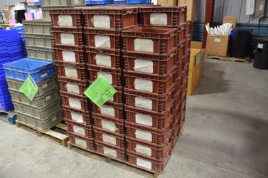 Heavy Duty Stackable Totes 15-1/2" x 14-1/2" x 7-1/2" - 20 Quarts / 5 Gallon $6 EACH