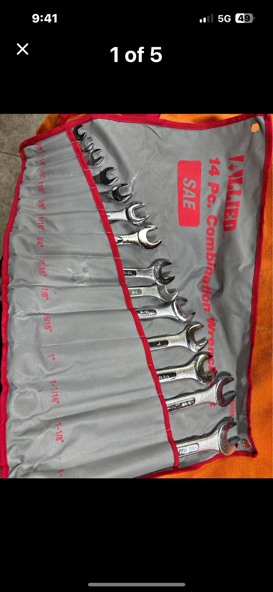 SAE Wrench Set