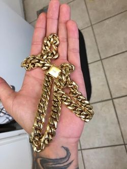 matching gold filled cuban set!