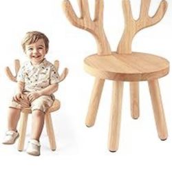 “Wooden Toddler Step Stool & Chair – Non-Slip, Durable, Perfect for Kids 2+”
