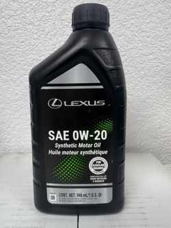 Lexus Genuine OEM 0W-20 Synthetic Motor Oil – 1 Quart