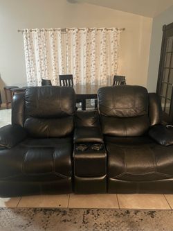 Leather couches