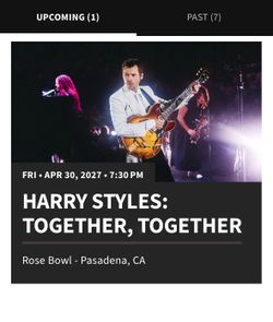 Harry Styles Ticket