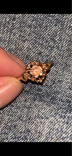 2 tone Gold womens ring