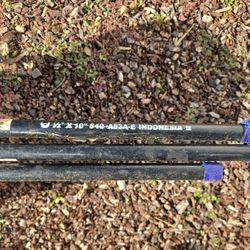 NEW- 1/2 in. x 120 in. Black Steel 10 ft. Sch. 40 Pipe
