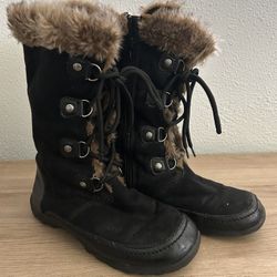 Black Nine West Fur Boots