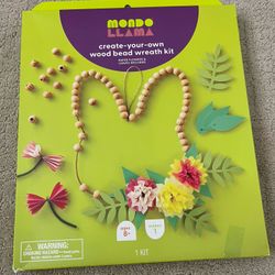 Mondo Llama Wood Bead Bunny Wreath Kit