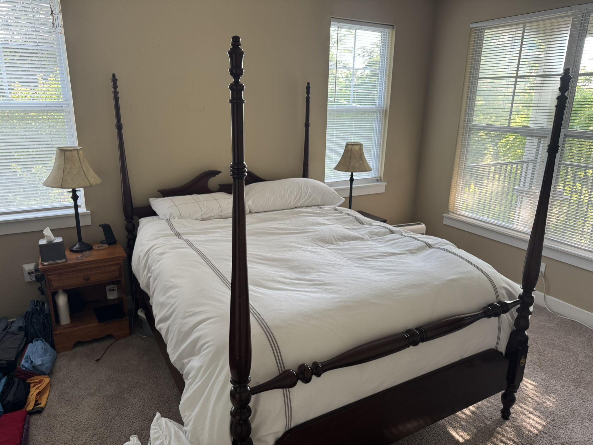 Victorian Style 4 Poster Queen Bed Frame