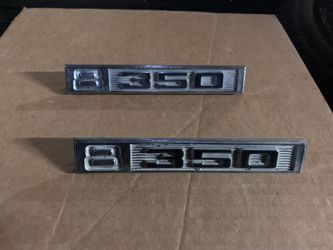 350 Crome logo for 69 chevy. C10