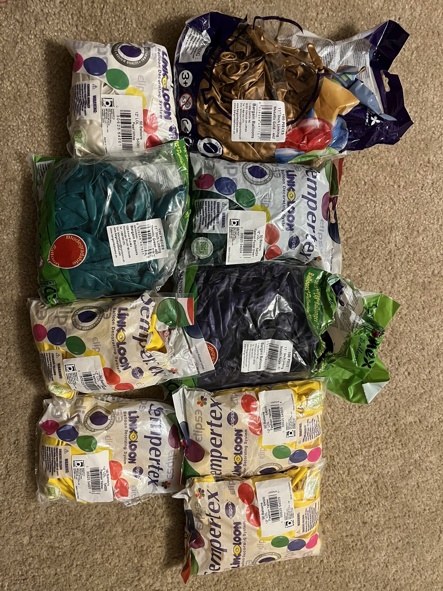 Link O Loon Balloons Multiple Bags