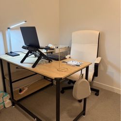 Office Table W/ Chair & Laptop Stand 