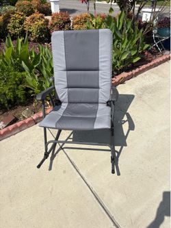 Outdoor metal rocking foldable chair