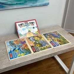 Puzzles And Paint Book 