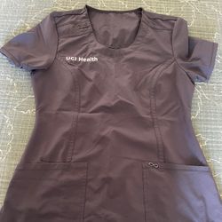 Gray Scrub Top