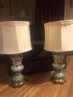 Vintage Antique Porcelain Lamps